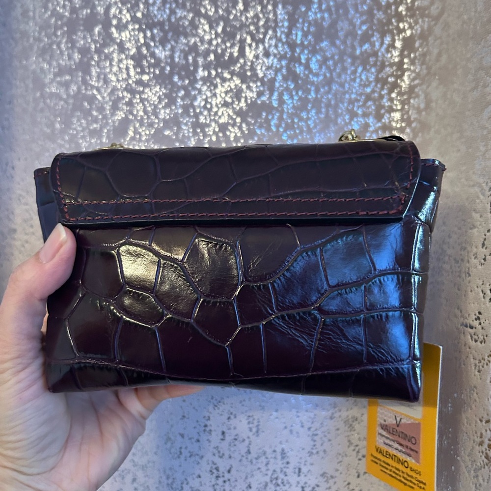 Valentino Croc-Embossed Crossbody Bag - Picture 7 of 12